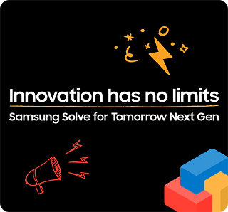 Samsung Solve for Tomorrow Next Gen initiative card